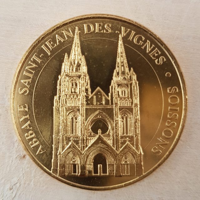 Pièce de la monnaie de Paris < Abbaye Saint-Jean-des-Vignes < Soissons