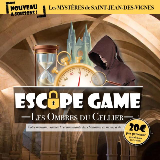 Escape game < Abbaye Saint-Jean-des-Vignes < Soissons